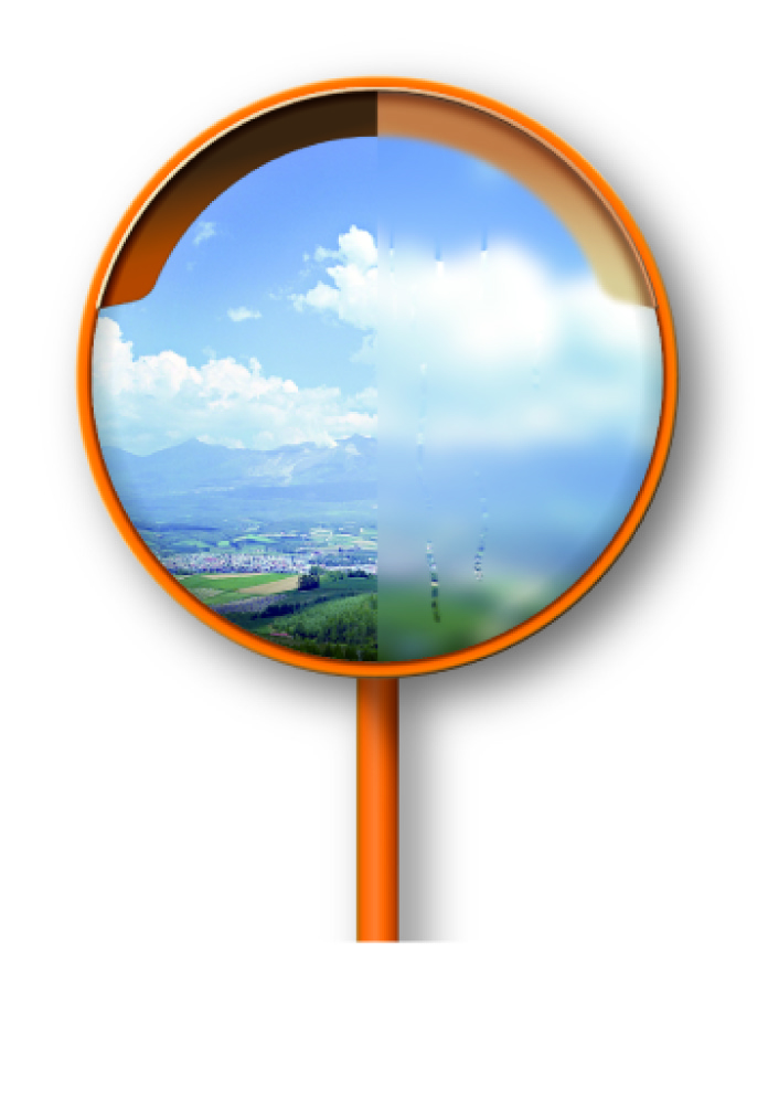 超親水性クリアコートミラーアクリル オレンジ 信栄物産 Growingnavi