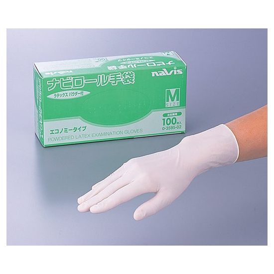 ナビロール手袋 エコノミータイプ パウダー付 S 100枚入 0 3595 03 ナビロール手袋 エコノミータイプ パウダー付 S 100枚入 アズワン 取扱いは掲載商品のみ